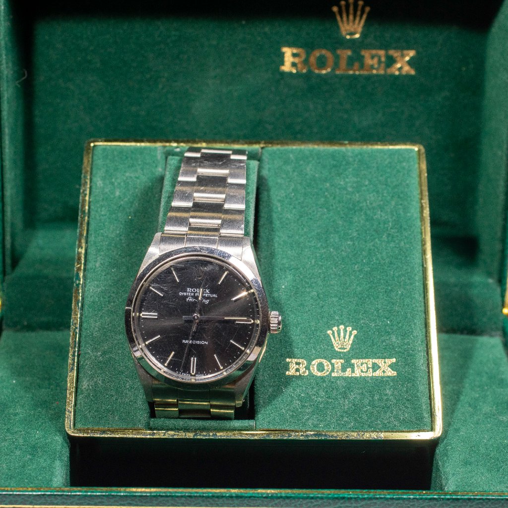 men rolex air king precision 5500 complete
